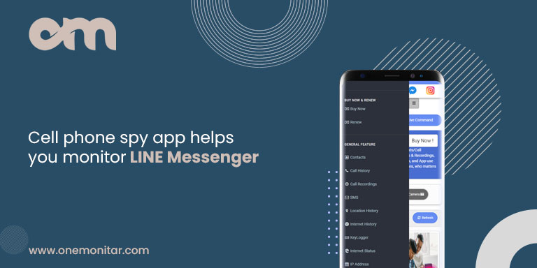 Cell phone spy app helps you monitor LINE Messenger